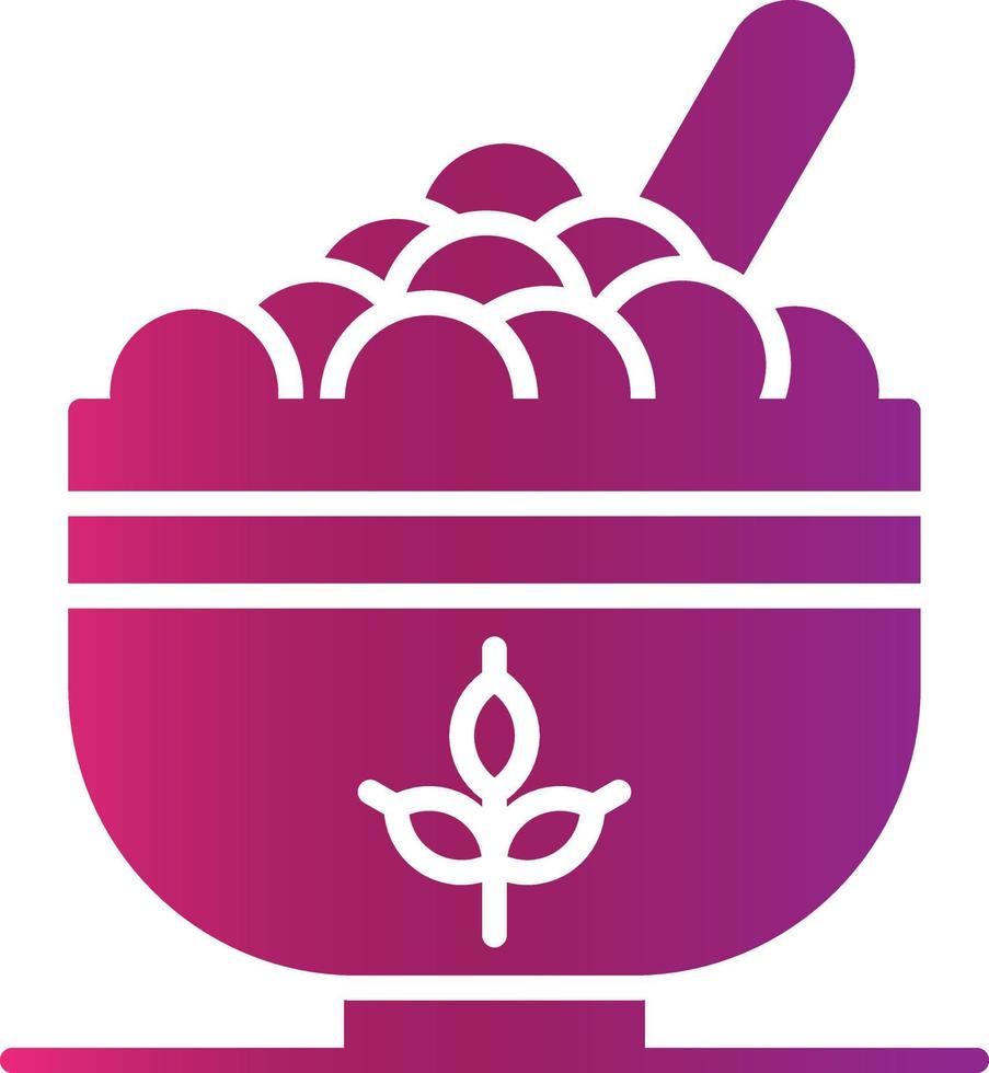 Müsli kreatives Icon-Design vektor