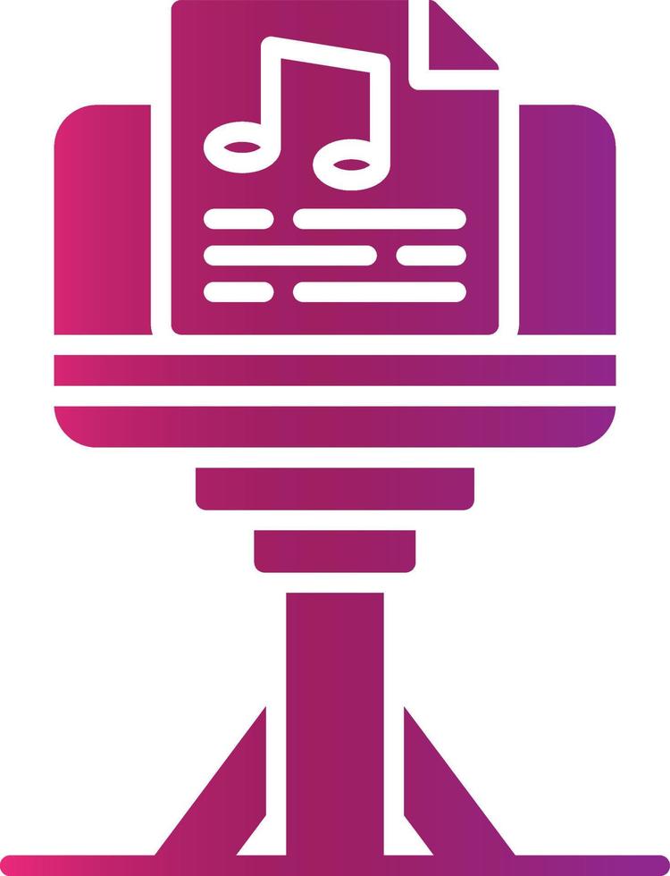 Musikständer kreatives Icon-Design vektor