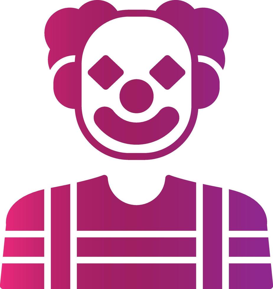 Clown kreatives Icon-Design vektor