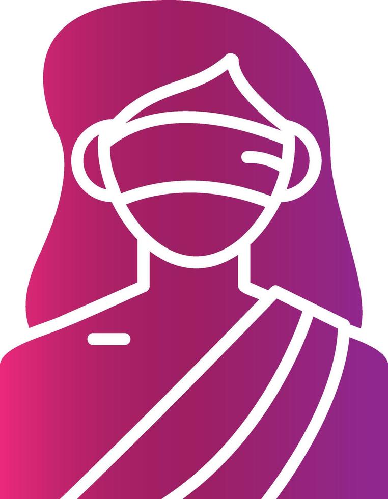 Lady Justice kreatives Icon-Design vektor