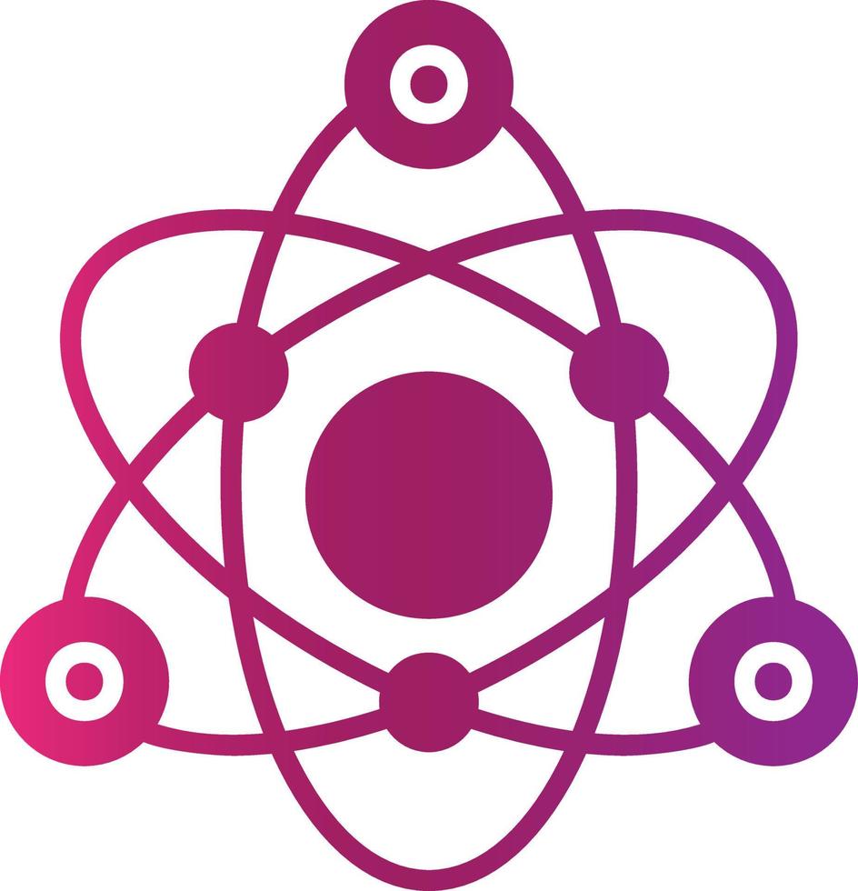 Atom kreatives Icon-Design vektor