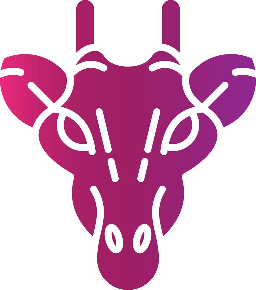 Giraffe kreatives Icon-Design vektor