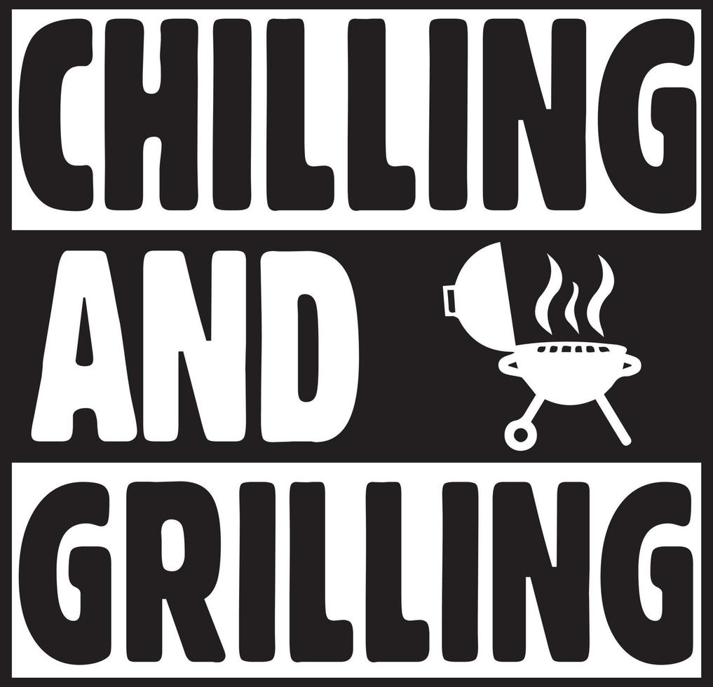 Grillmeister-T-Shirt-Designpaket, Typografie-T-Shirt-Design vektor