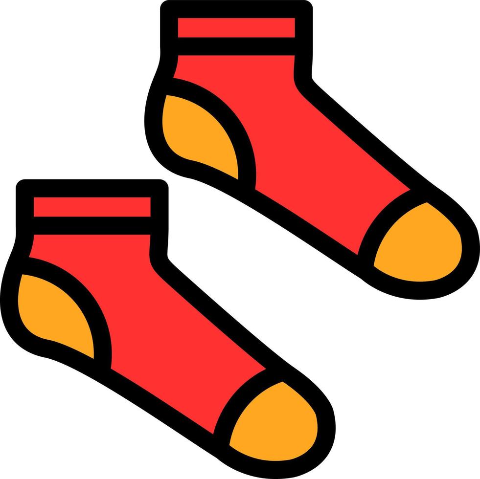 Socken-Vektor-Icon-Design vektor