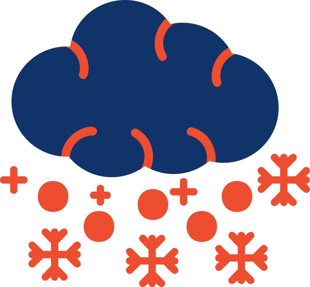 Schnee kreatives Icon-Design vektor