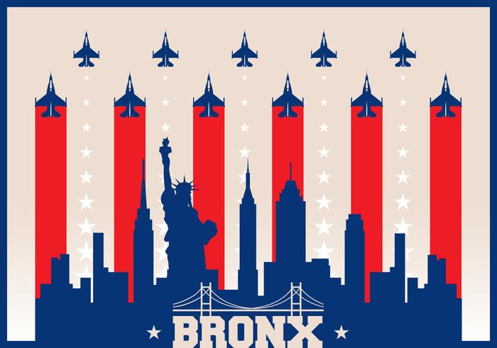 bronx skyline vektor