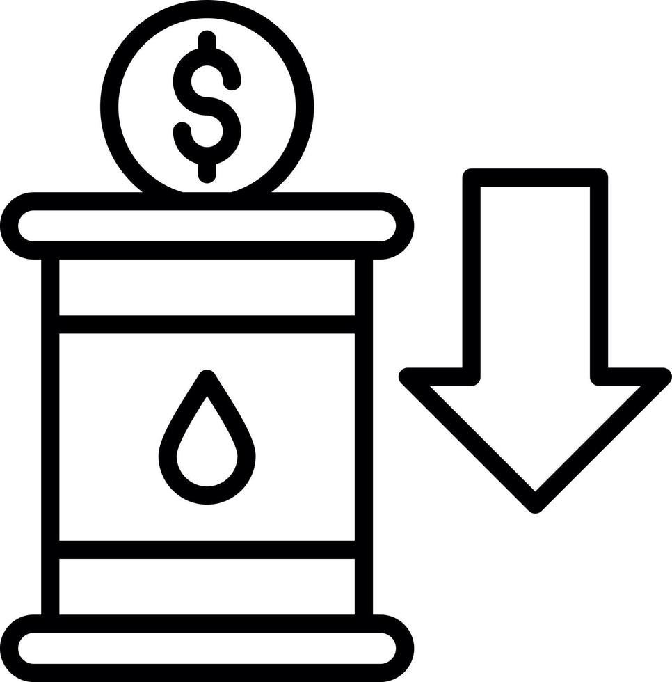 Design von Vektorsymbolen für Ölinvestitionen vektor