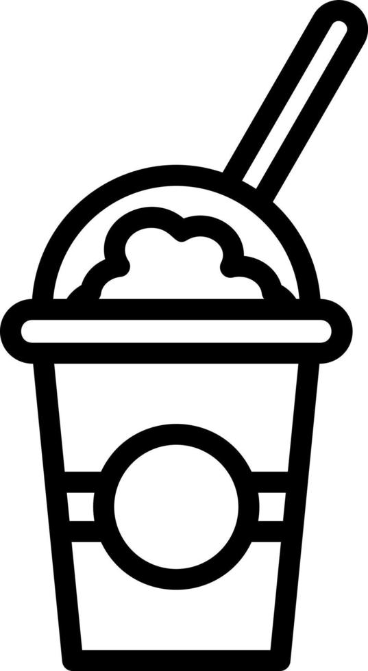 Milchshake-Vektor-Icon-Design vektor