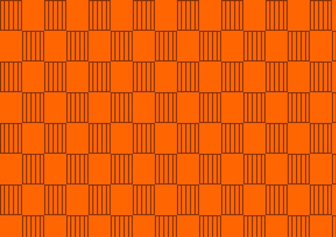 quadratische Fliese orange Muster Tapete Hintergrunddesign vektor