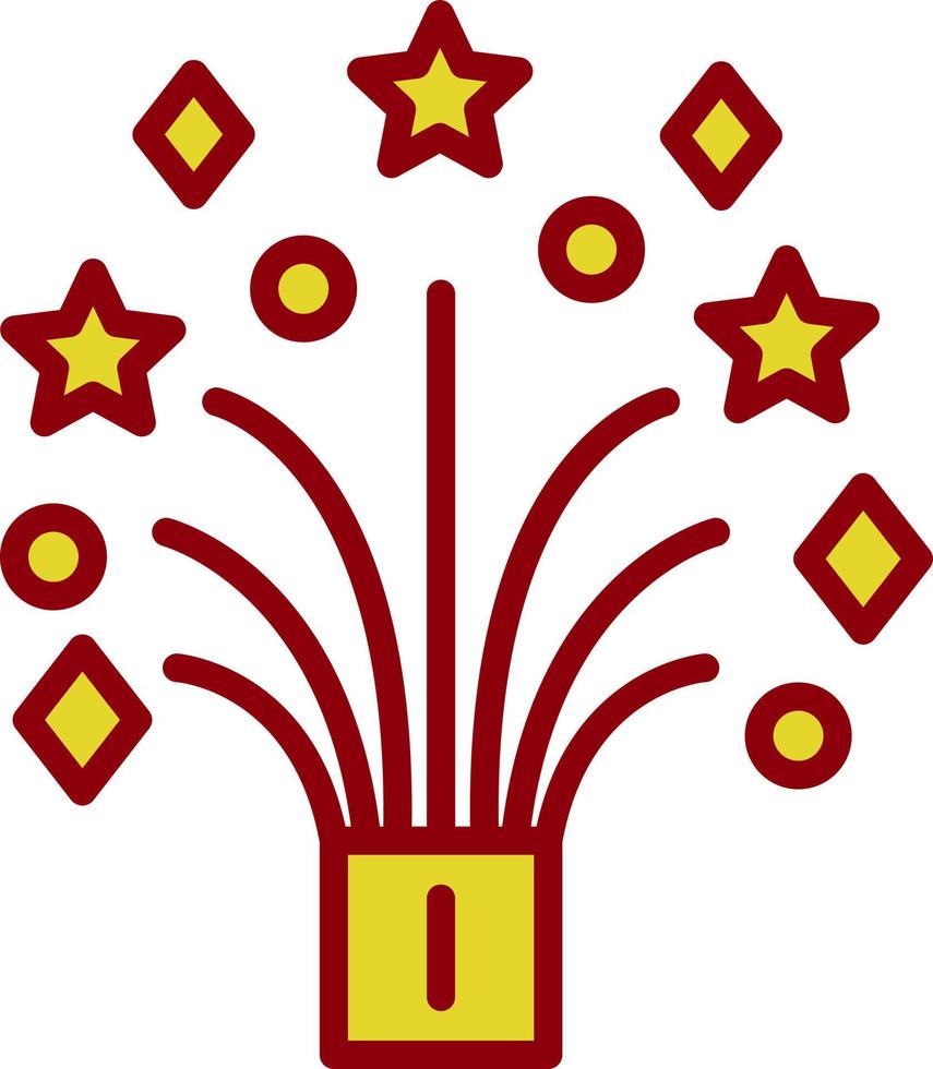 Hochzeit Feuerwerk Vektor-Icon-Design vektor