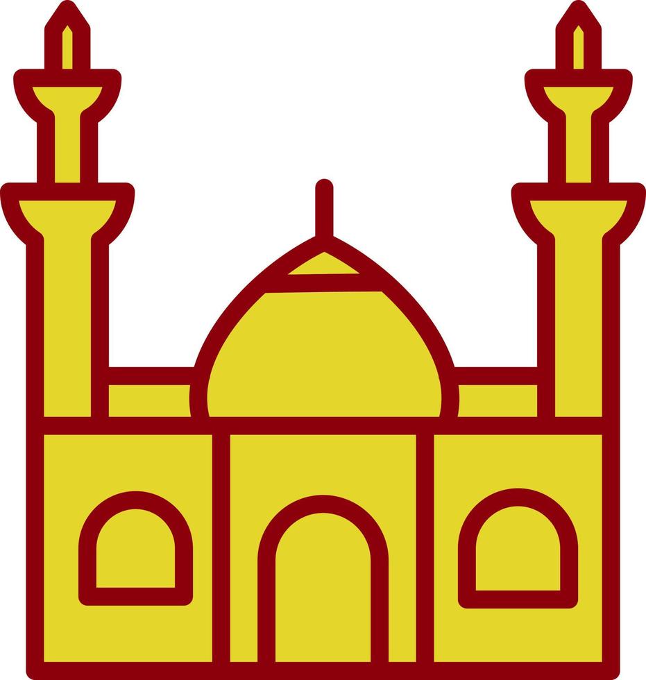 Moschee-Vektor-Icon-Design vektor