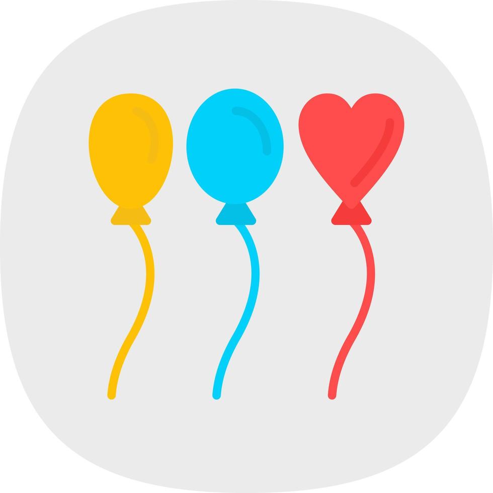 Hochzeitsballon-Vektor-Icon-Design vektor
