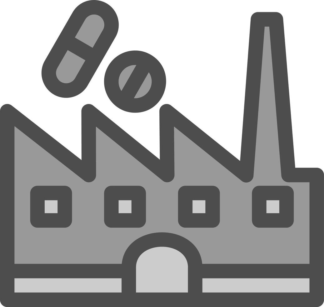 Medizin Fabrik Vektor Icon Design