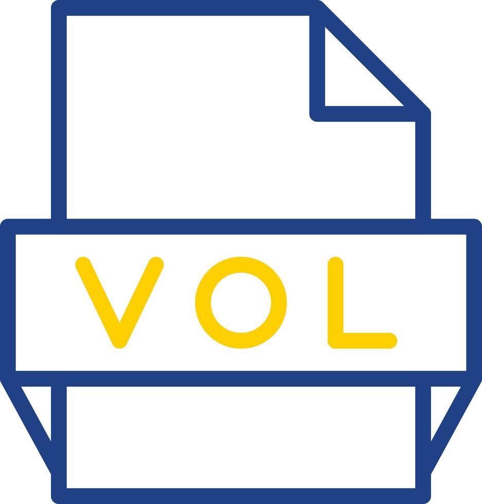 vol-Dateiformat-Symbol vektor