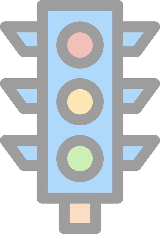 trafik ljus vektor ikon design