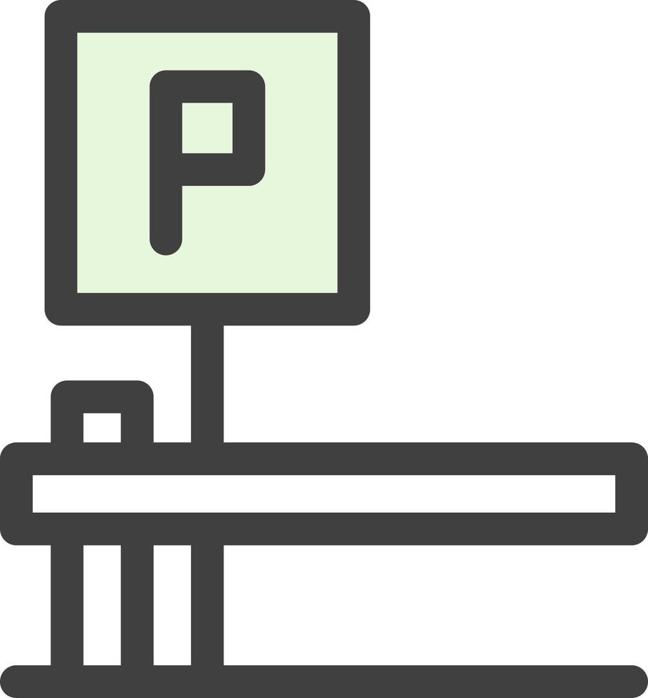 Parkplatz-Vektor-Icon-Design vektor