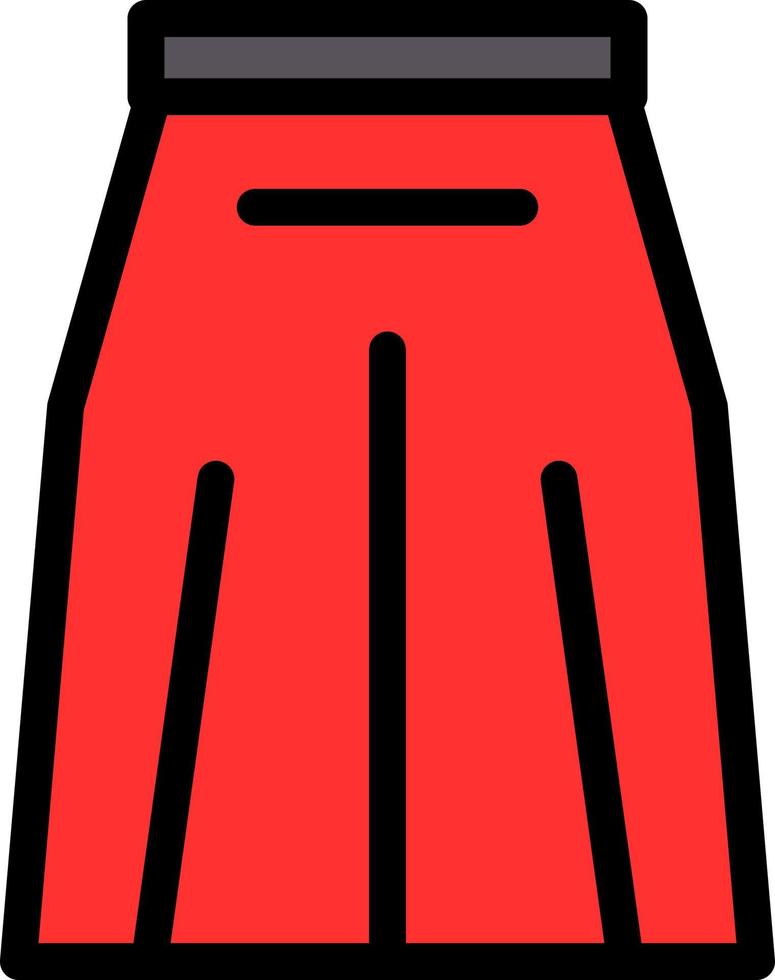 lång kjol vektor ikon design