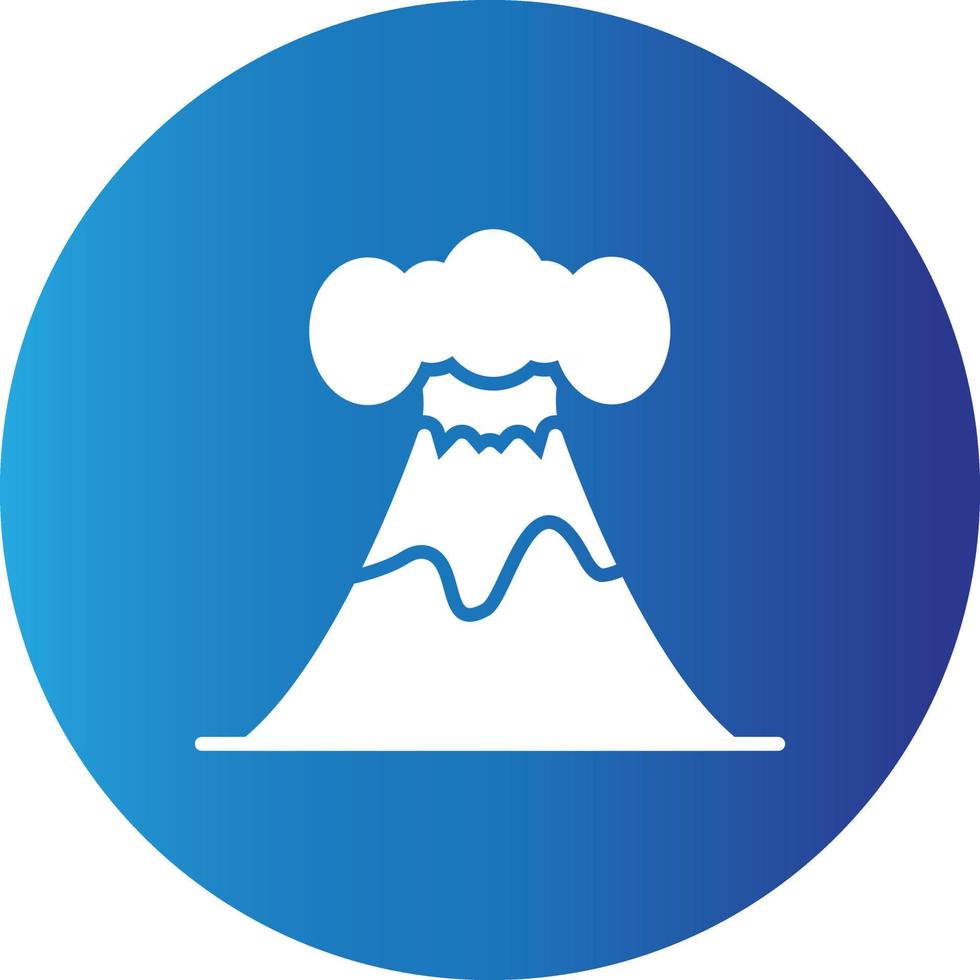 kreative ikone des vulkans vektor