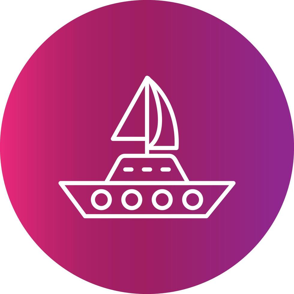 Yacht kreativ ikon vektor