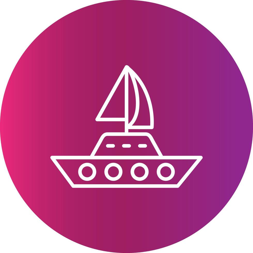 Yacht kreatives Symbol vektor