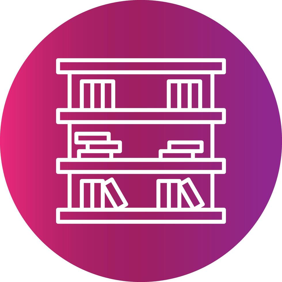 bibliotek kreativ ikon vektor