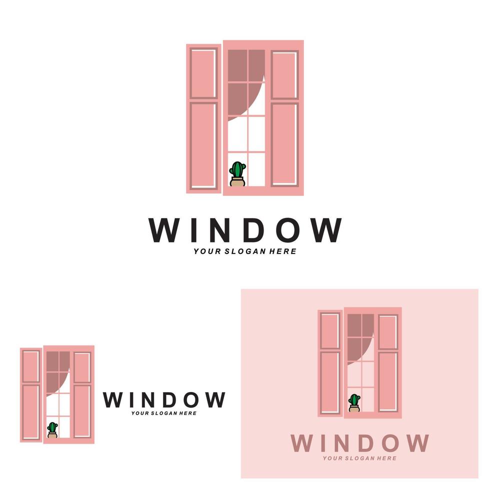 Home-Fenster-Logo, Home-Icon-Design vektor