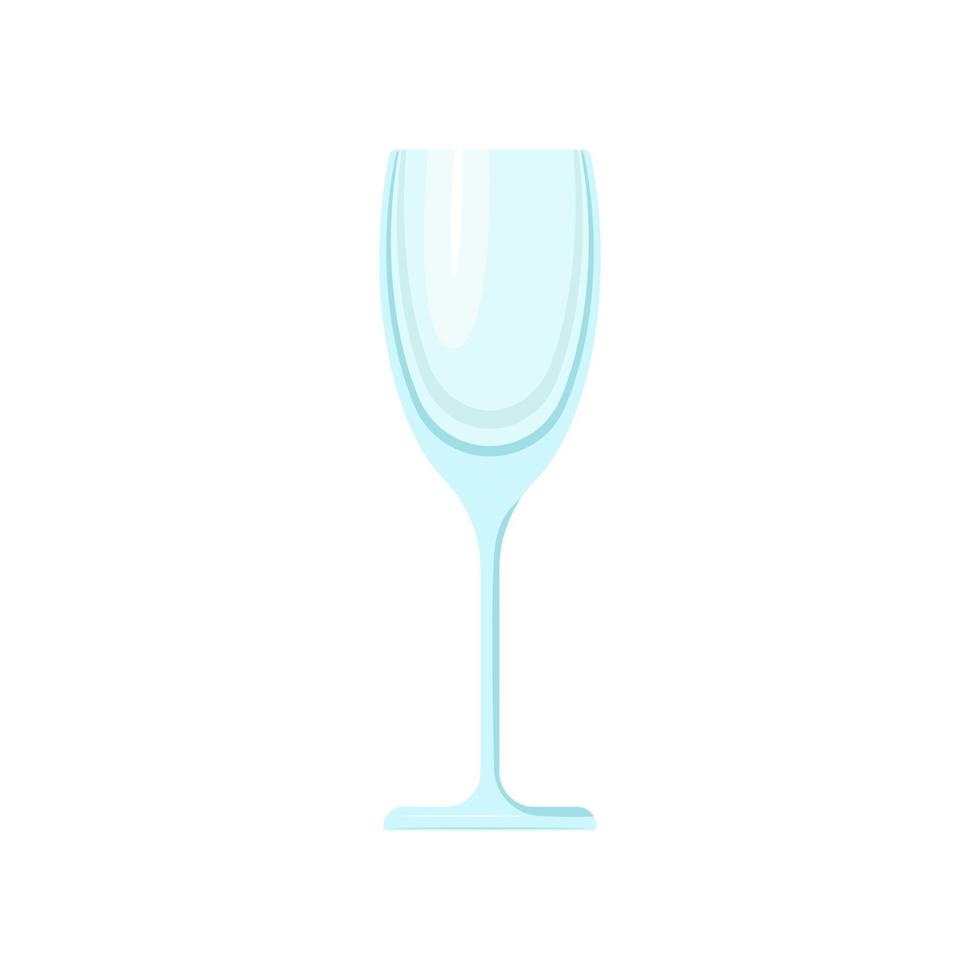 tömma glas för alkoholhaltig drycker. vektor objekt på en vit bakgrund, isolera