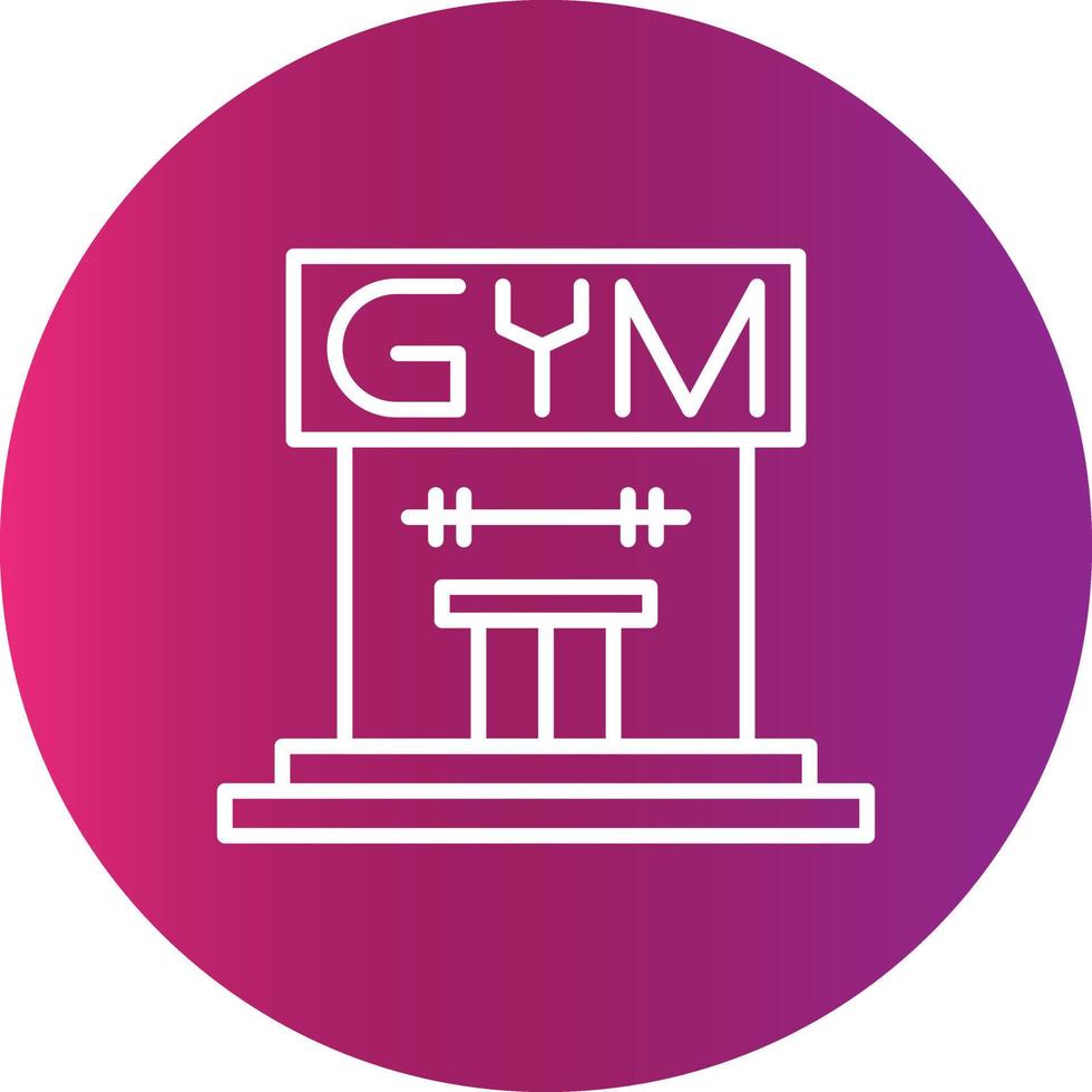 Gym kreativ ikon vektor