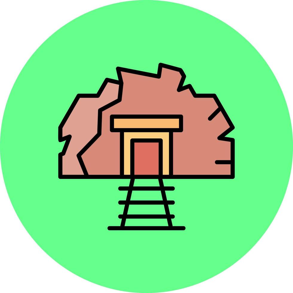 Goldmine kreatives Icon-Design vektor