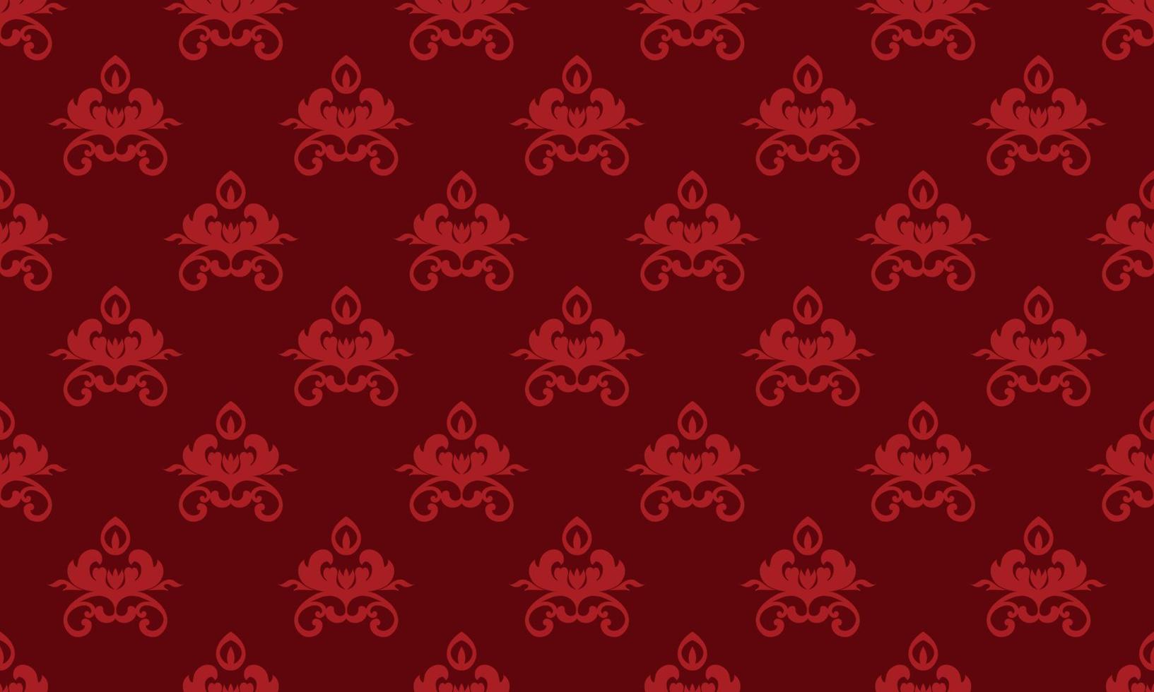 Damast Fleur de Lis Muster Stoff Vektor nahtlose Hintergrundbild