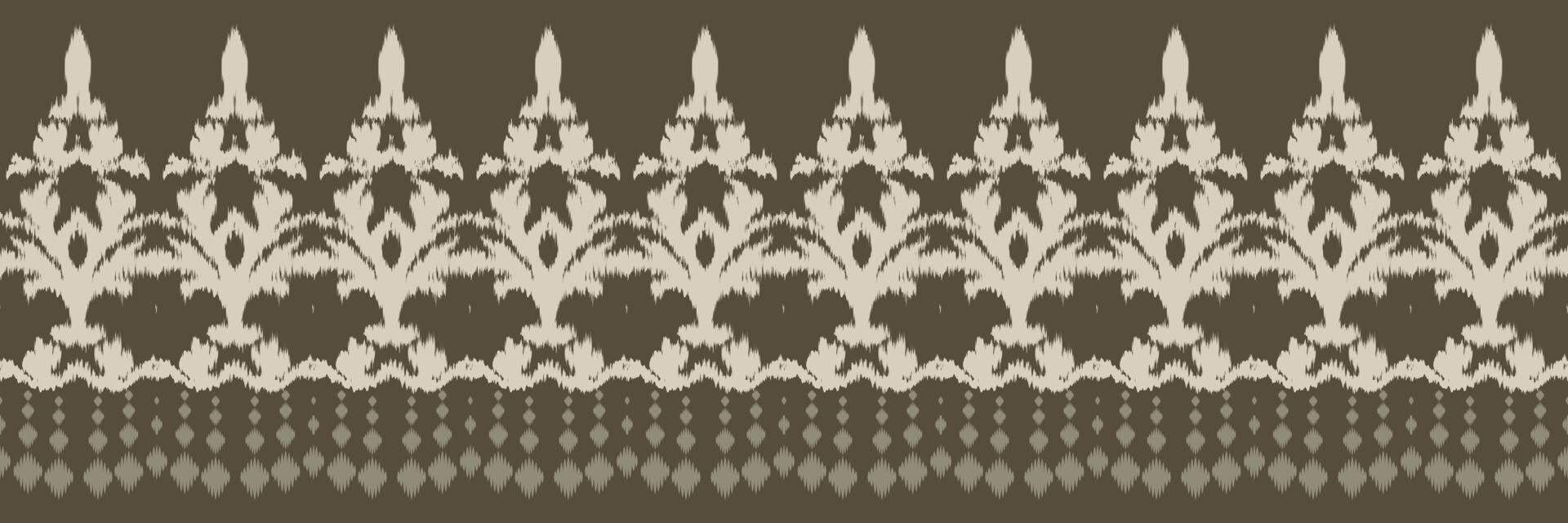 etnisk ikat rand batik textil- sömlös mönster digital vektor design för skriva ut saree kurti borneo tyg gräns borsta symboler färgrutor bomull