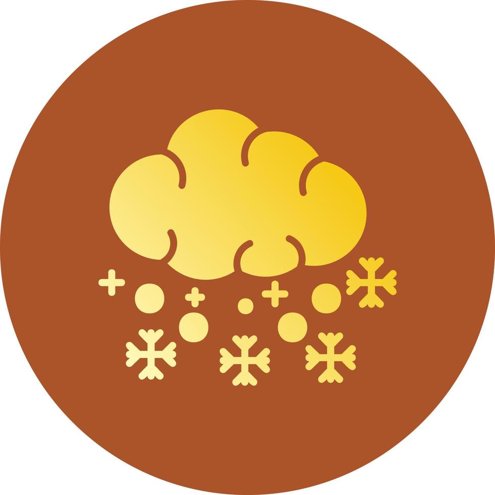 Schnee kreatives Icon-Design vektor