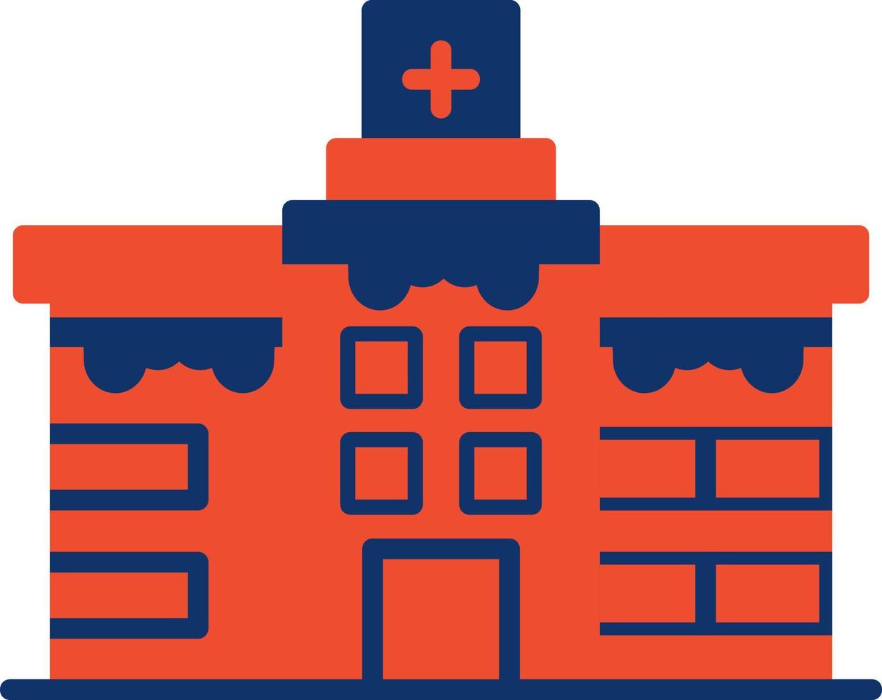 Krankenhaus kreatives Icon-Design vektor