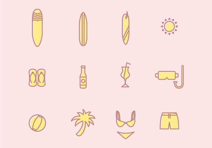 Beach Vacation Vectors