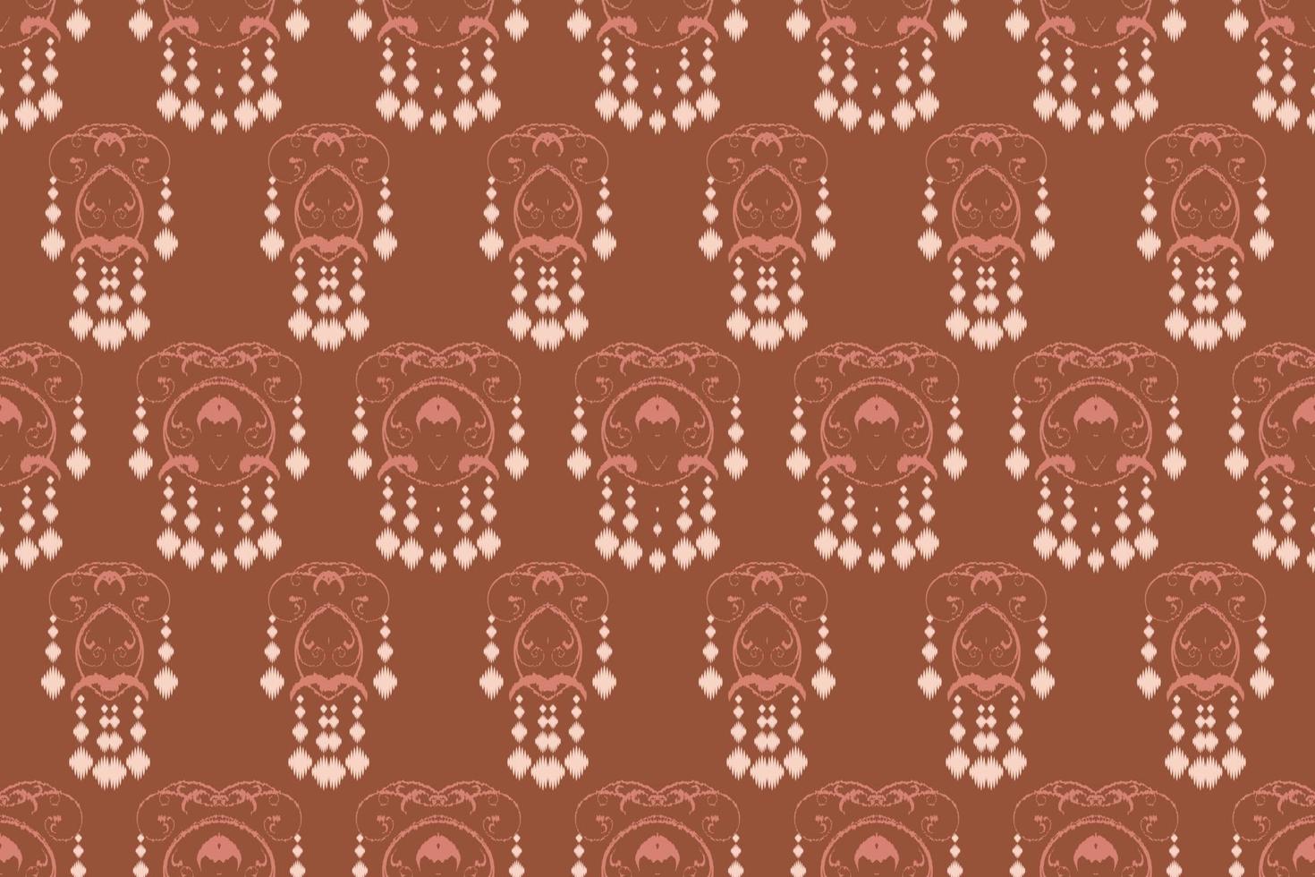 ikkat oder ikat blumen batik textil nahtloses muster digitales vektordesign für druck saree kurti borneo stoff grenze pinsel symbole muster partykleidung vektor