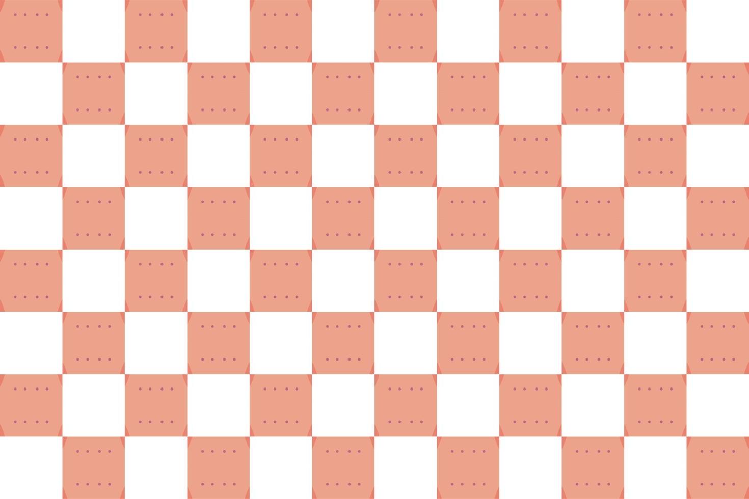 abstraktes Schachbrettmuster, Ästhetik ist ein Muster aus modifizierten Streifen, die aus gekreuzten horizontalen und vertikalen Linien bestehen, die Quadrate bilden. vektor