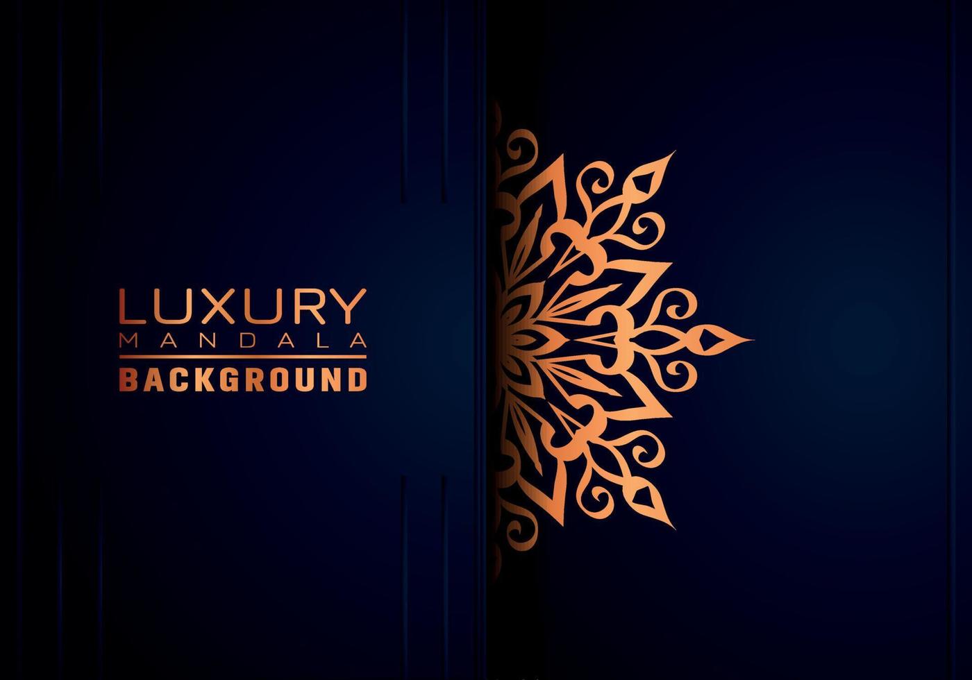 luxuriöser dekorativer Mandala-Hintergrund, arabesker Stil vektor