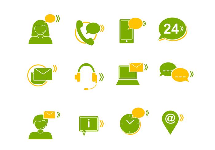 Call Center Vector Icons