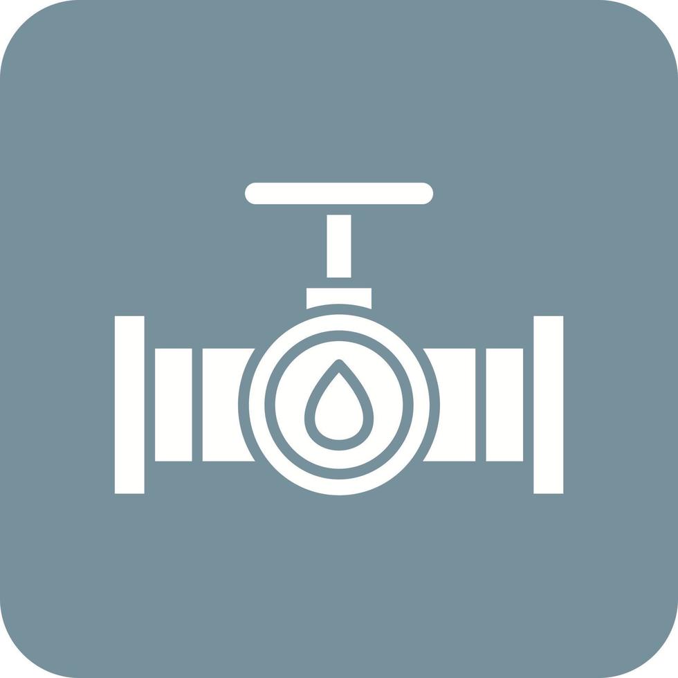 Ölleitungen Glyphe Hintergrundsymbol mit runder Ecke vektor