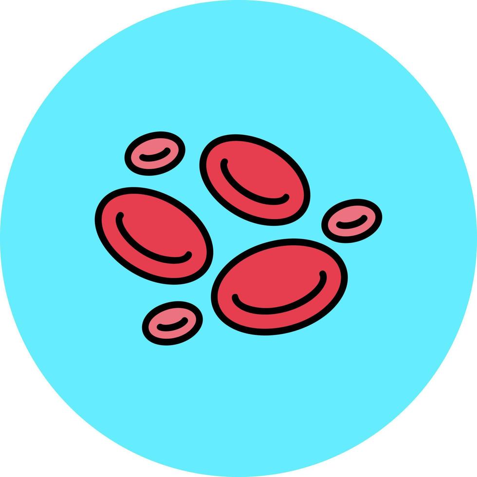 Blutkörperchen kreatives Icon-Design vektor