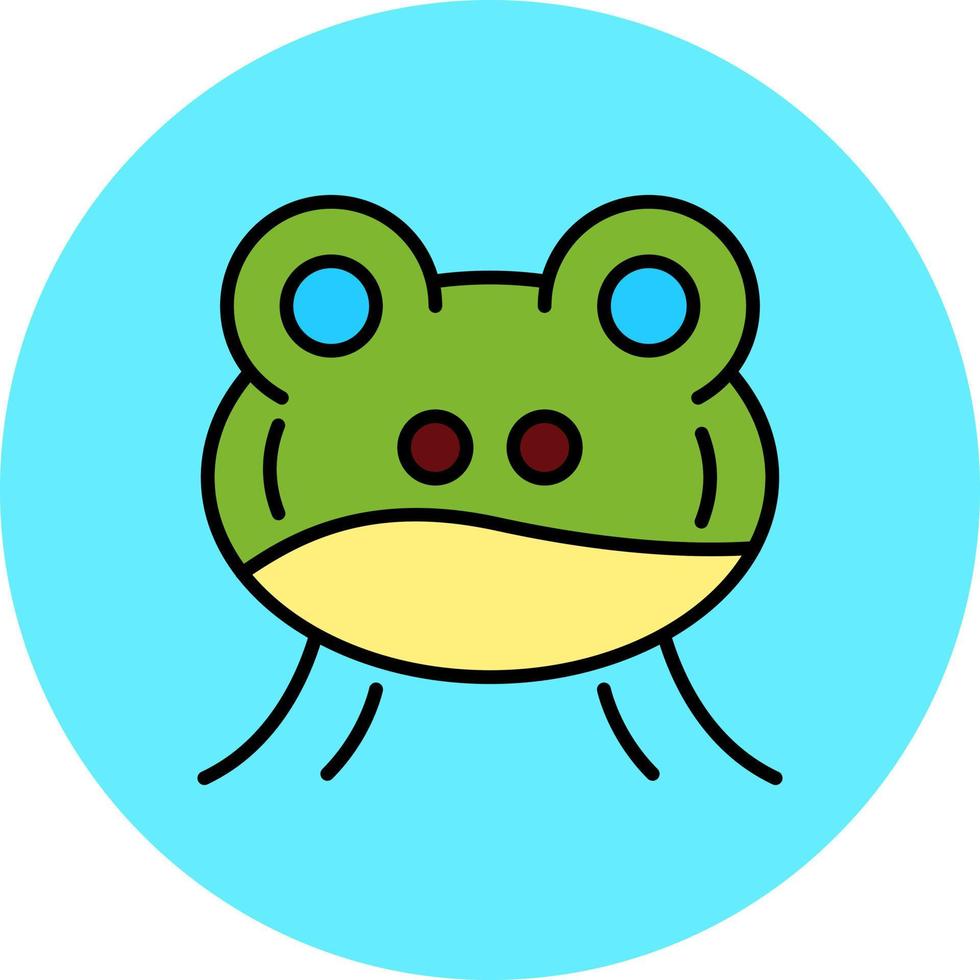 Frosch kreatives Icon-Design vektor
