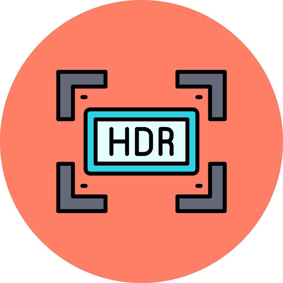 hdr kreativ ikon design vektor