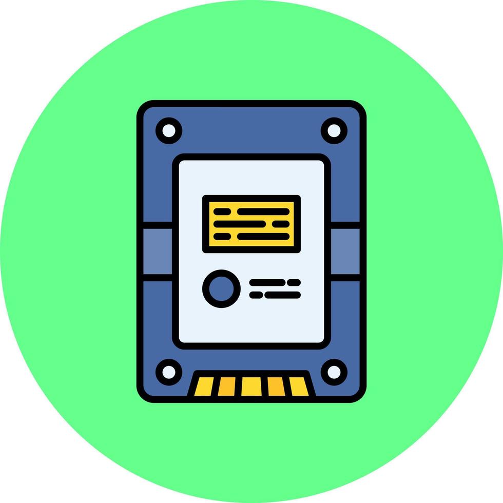 Solid State Drive kreatives Icon-Design vektor