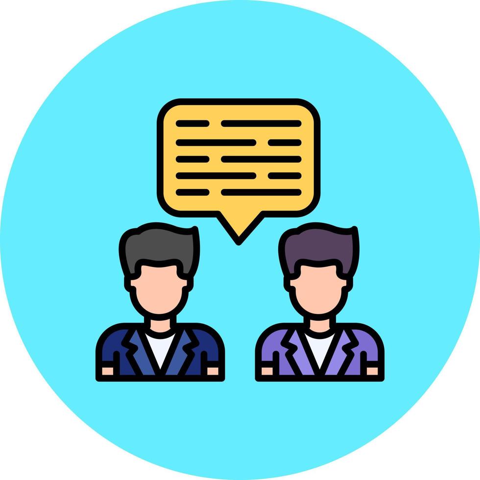 Dialog kreatives Icon-Design vektor