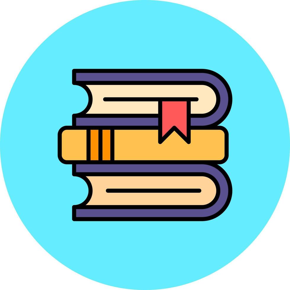 Bücher kreatives Icon-Design vektor