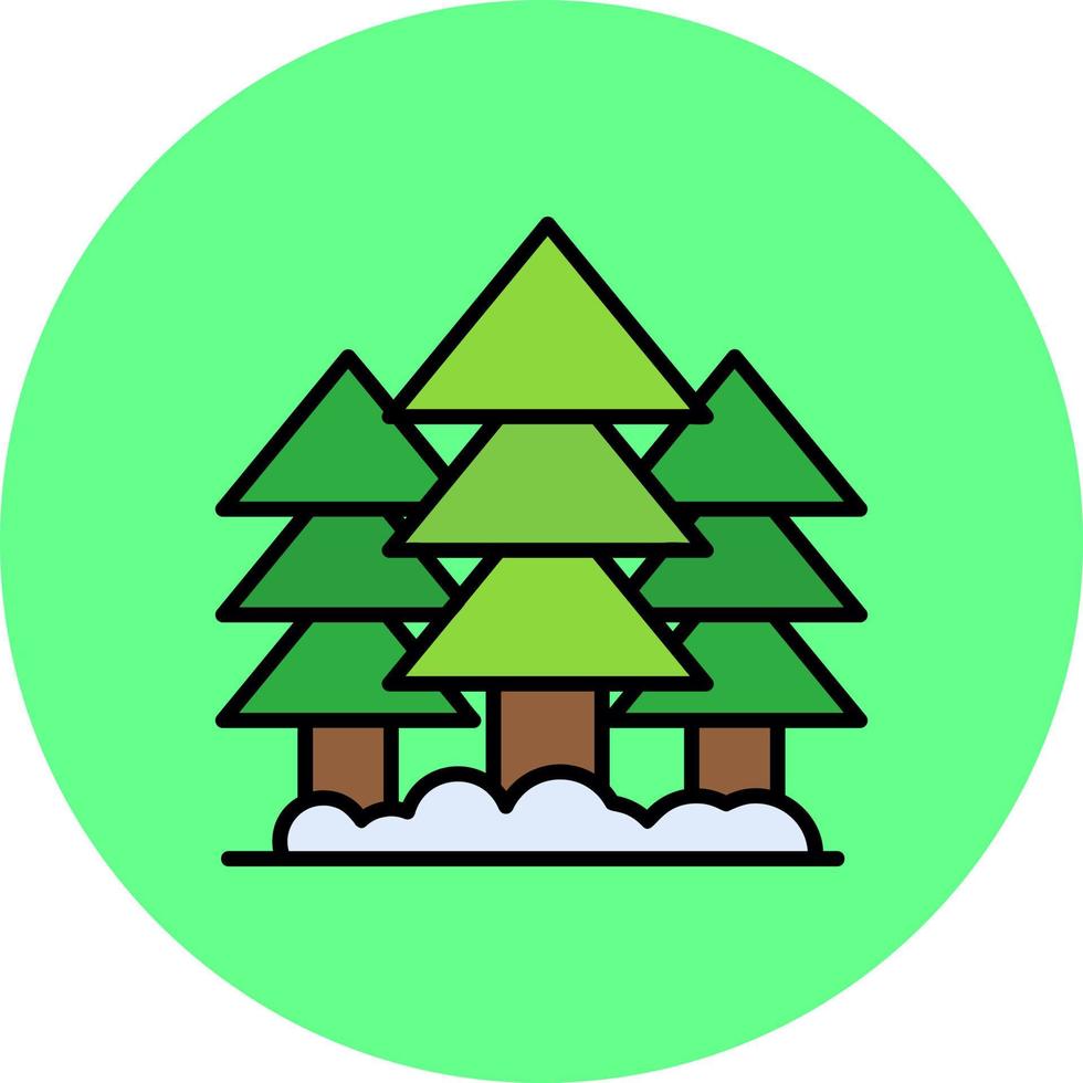 Wald kreatives Icon-Design vektor