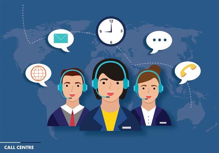 Call Center Vector Design