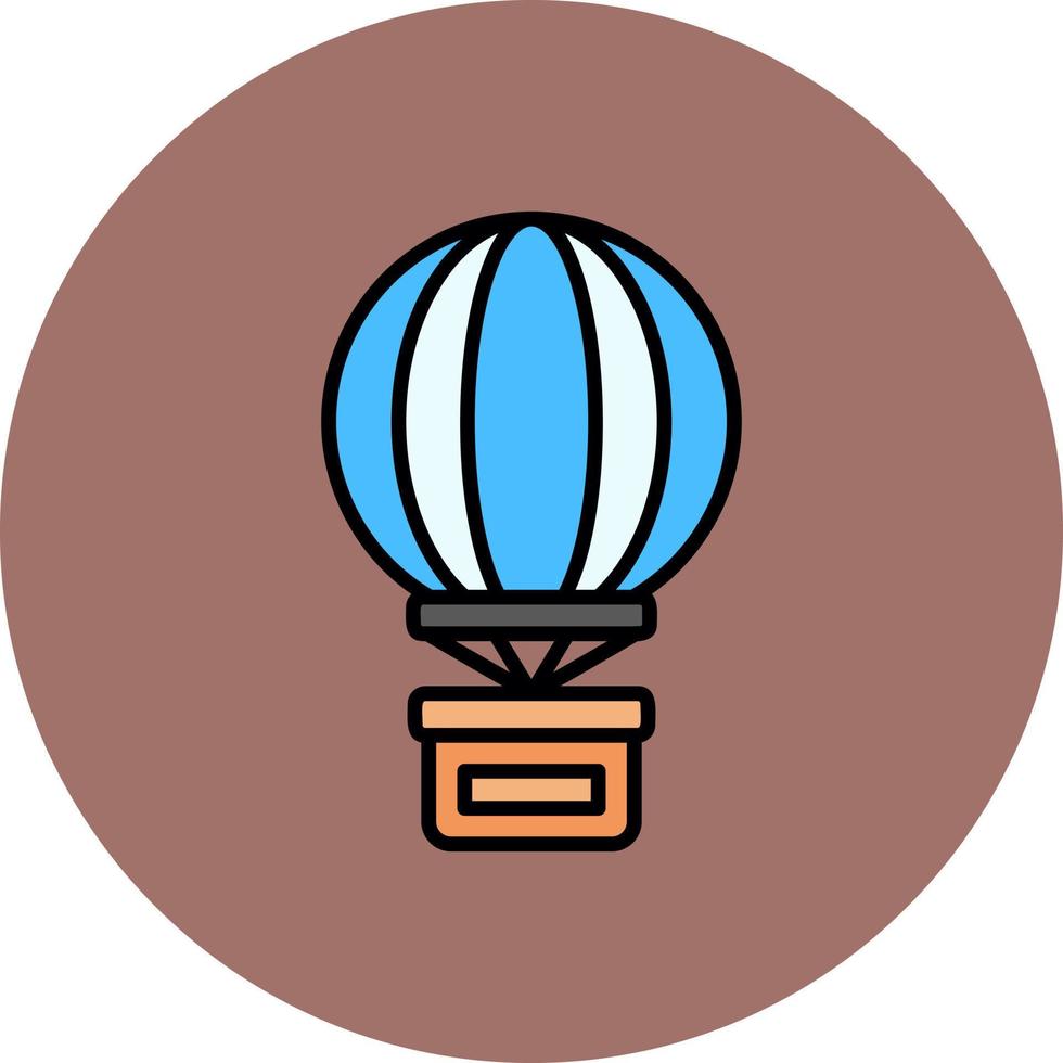 Heißluftballon kreatives Icon-Design vektor