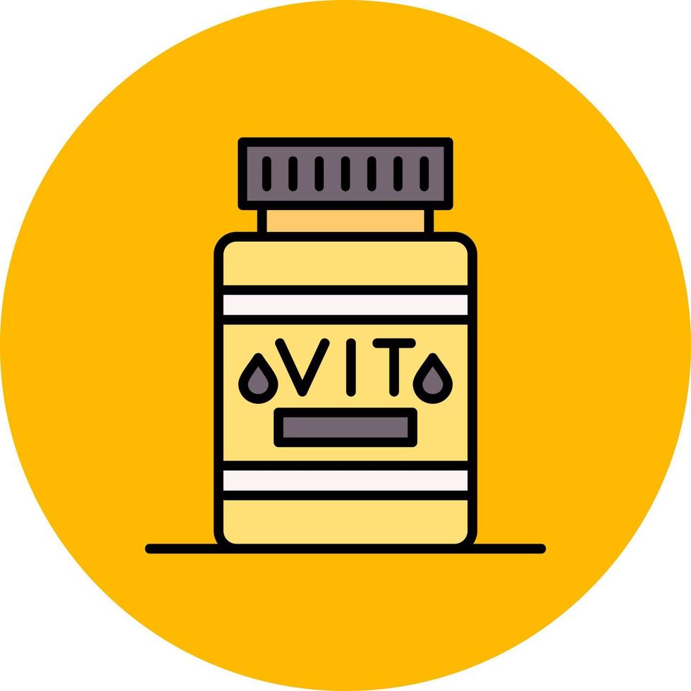 Vitamin kreatives Icon-Design vektor