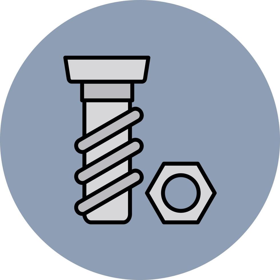 Schraube kreatives Icon-Design vektor